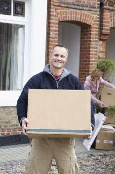 Man and van vehicle in a London street