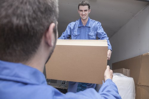 Commercial moving team planning an office relocation in London