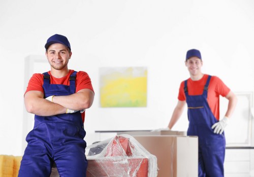 Man with van service in London moving boxes