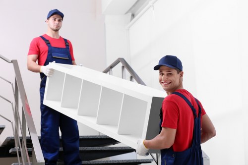 London movers team preparing items for a residential relocation