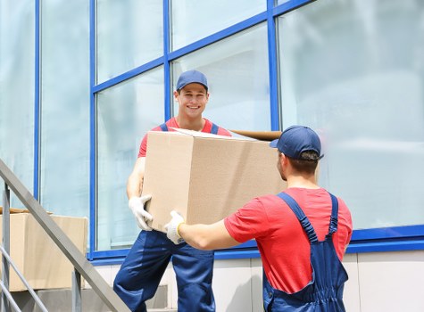 Business relocation transport vehicle for office removals in London