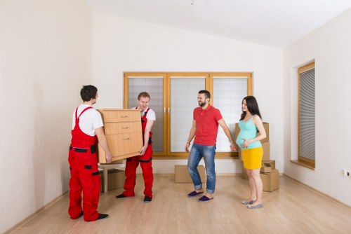 Careful box packing and organisation by movers in London