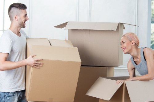 Organized packing boxes for household and business storage